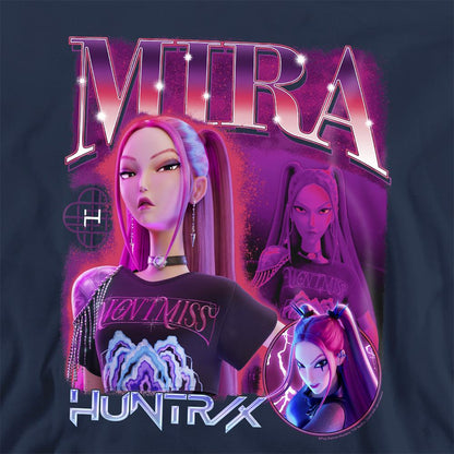 Navy - Side - K-Pop Demon Hunters Unisex Adult Huntr-X Mira Sweatshirt