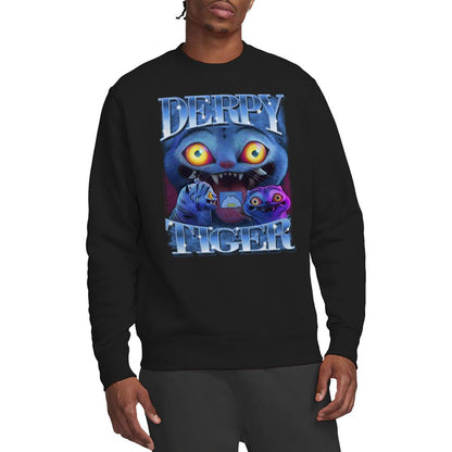 Black - Lifestyle - K-Pop Demon Hunters Unisex Adult Derpy Tiger Sweatshirt