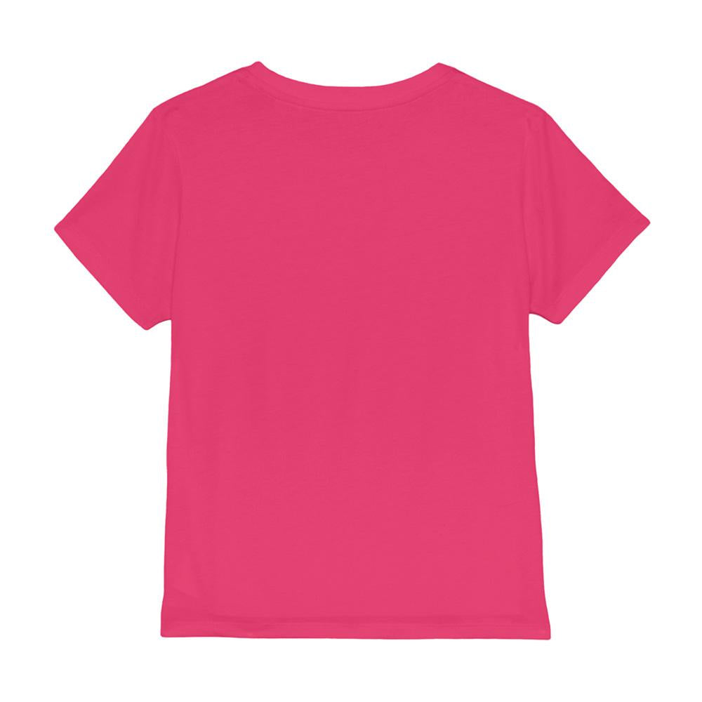 Fuchsia - Back - K-Pop Demon Hunters Childrens-Kids Save The Date Derpy Tiger Cartoon T-Shirt