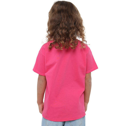 Fuchsia - Pack Shot - K-Pop Demon Hunters Childrens-Kids Save The Date Derpy Tiger Cartoon T-Shirt