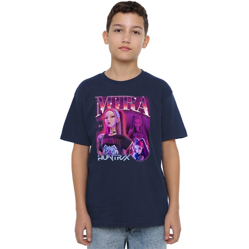 Navy - Lifestyle - K-Pop Demon Hunters Childrens-Kids Huntr-X Mira T-Shirt