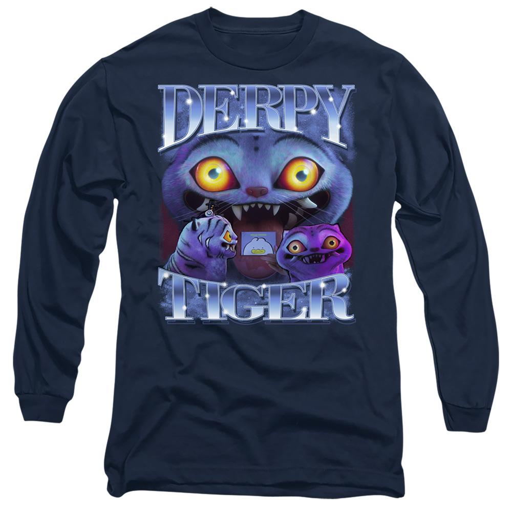 Navy - Front - K-Pop Demon Hunters Unisex Adult Long-Sleeved T-Shirt