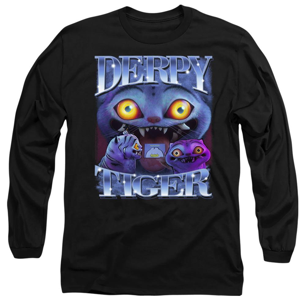 Black - Front - K-Pop Demon Hunters Unisex Adult Long-Sleeved T-Shirt