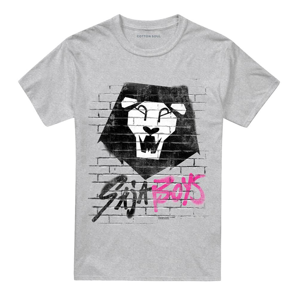 Heather Grey - Front - K-Pop Demon Hunters Unisex Adult Saja Boys Graffiti T-Shirt
