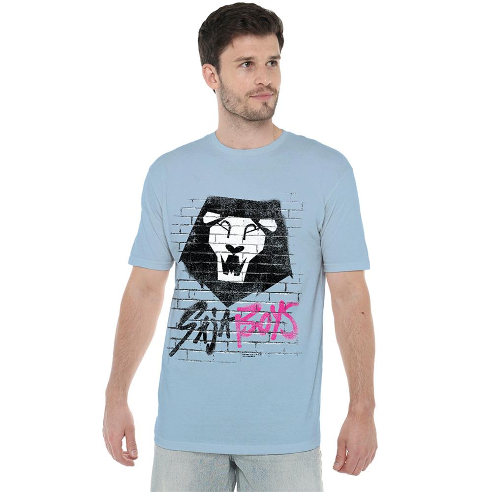 Sky Blue - Side - K-Pop Demon Hunters Unisex Adult Saja Boys Graffiti T-Shirt