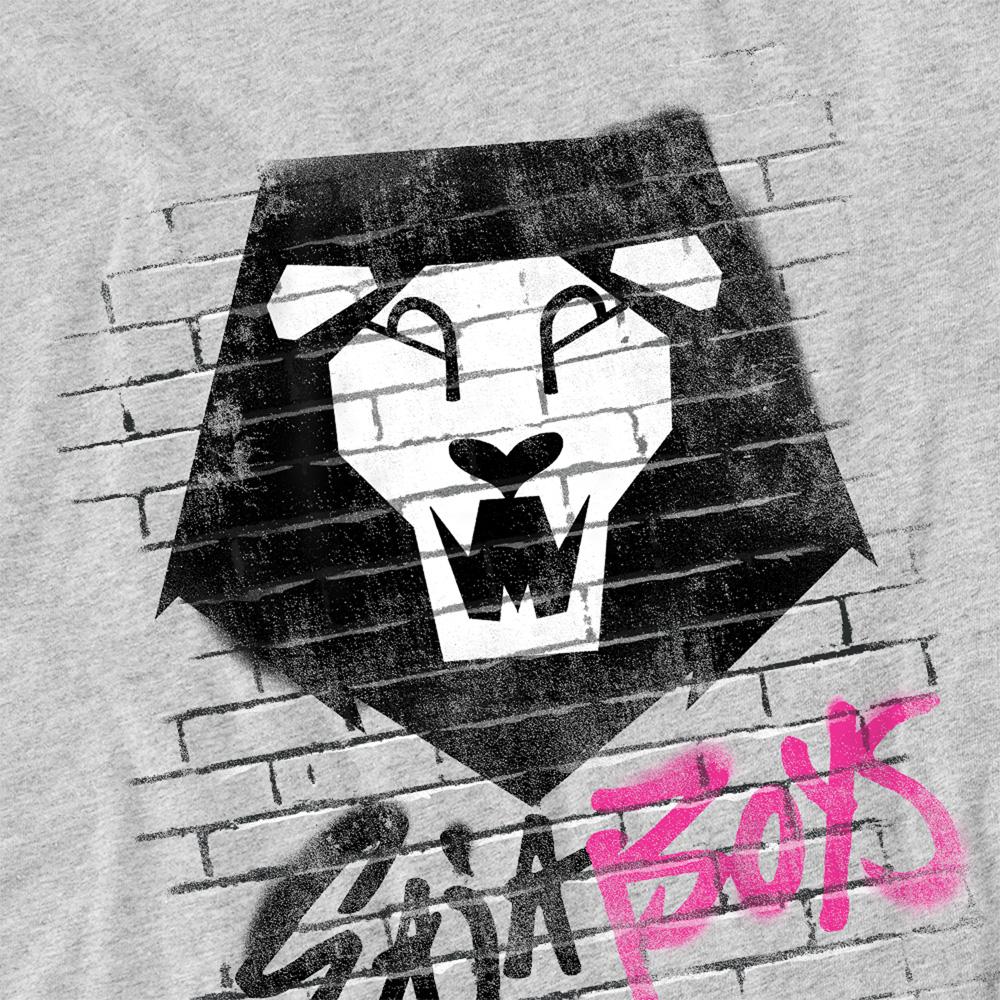 Heather Grey - Back - K-Pop Demon Hunters Unisex Adult Saja Boys Graffiti T-Shirt