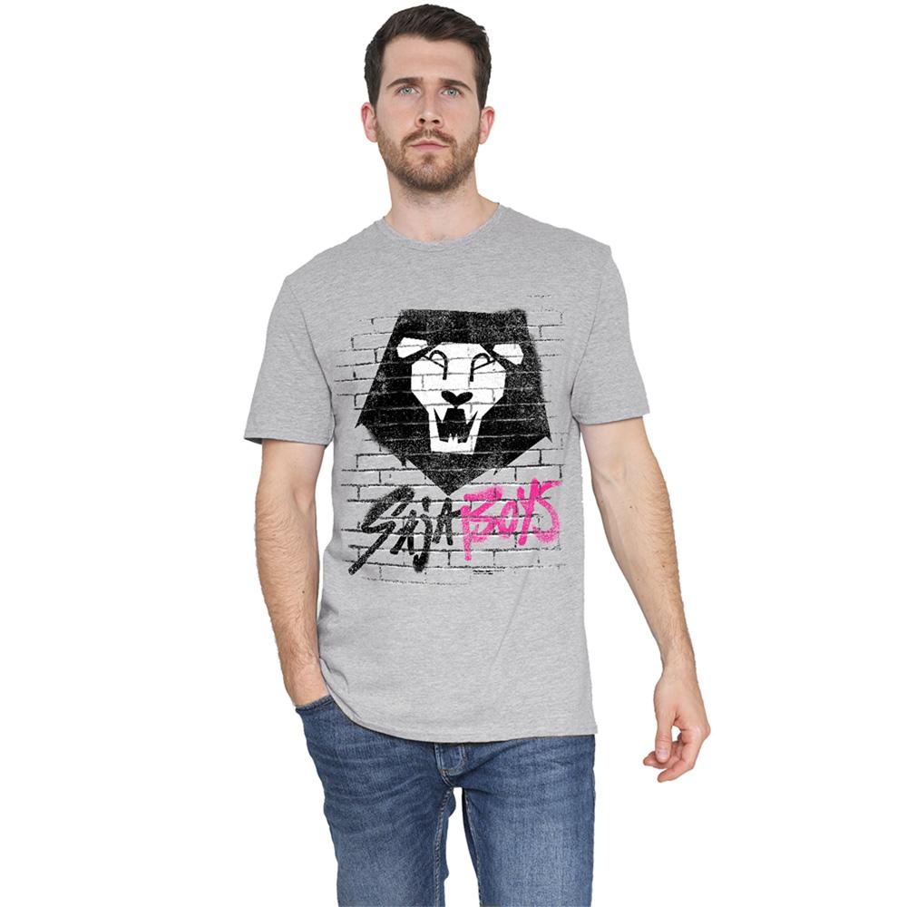 Heather Grey - Lifestyle - K-Pop Demon Hunters Unisex Adult Saja Boys Graffiti T-Shirt