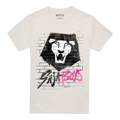 Natural - Front - K-Pop Demon Hunters Unisex Adult Saja Boys Graffiti T-Shirt