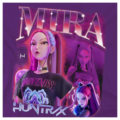 Purple - Side - K-Pop Demon Hunters Unisex Adult Mira Huntr-X T-Shirt