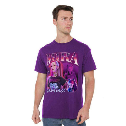 Purple - Lifestyle - K-Pop Demon Hunters Unisex Adult Mira Huntr-X T-Shirt