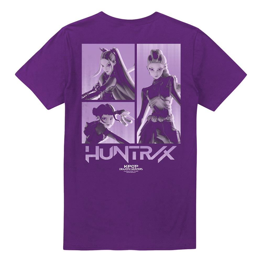 Purple - Lifestyle - K-Pop Demon Hunters Unisex Adult Huntr-X Band Back Print T-Shirt