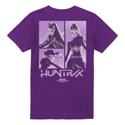 Purple - Lifestyle - K-Pop Demon Hunters Unisex Adult Huntr-X Band Back Print T-Shirt