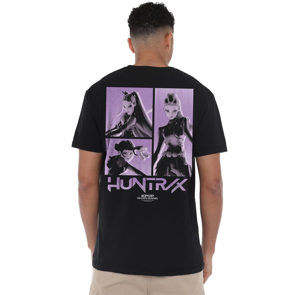 Black - Pack Shot - K-Pop Demon Hunters Unisex Adult Huntr-X Band Back Print T-Shirt