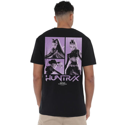 Black - Pack Shot - K-Pop Demon Hunters Unisex Adult Huntr-X Band Back Print T-Shirt