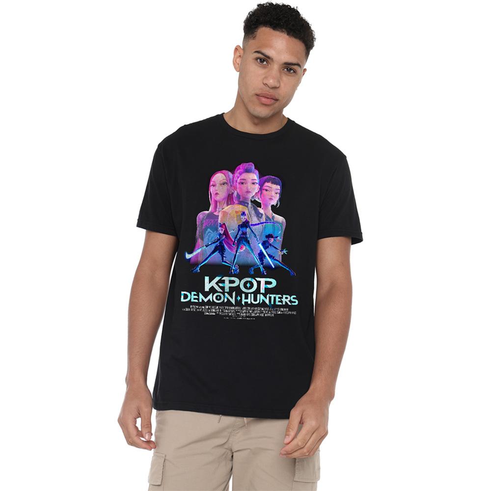 Black - Lifestyle - K-Pop Demon Hunters Unisex Adult Huntr-X Poster T-Shirt