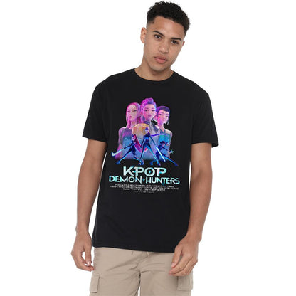 Black - Lifestyle - K-Pop Demon Hunters Unisex Adult Huntr-X Poster T-Shirt