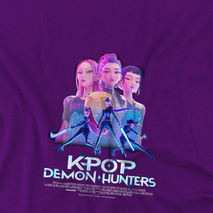 Navy - Lifestyle - K-Pop Demon Hunters Childrens-Kids Huntr-X Poster T-Shirt