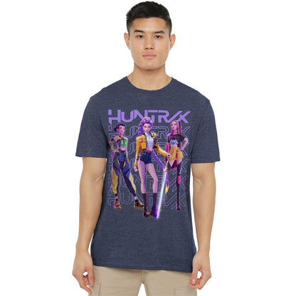 Heather Navy - Lifestyle - K-Pop Demon Hunters Unisex Adult Huntr-X Group Pose T-Shirt