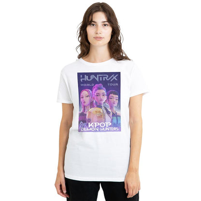 White - Lifestyle - K-Pop Demon Hunters Womens-Ladies World Tour Huntr-X Poster T-Shirt