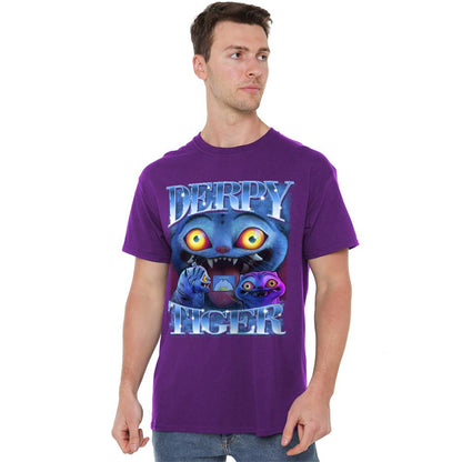 Purple - Lifestyle - K-Pop Demon Hunters Unisex Adult Derpy Tiger T-Shirt
