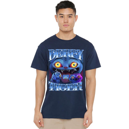 Navy - Lifestyle - K-Pop Demon Hunters Unisex Adult Derpy Tiger T-Shirt