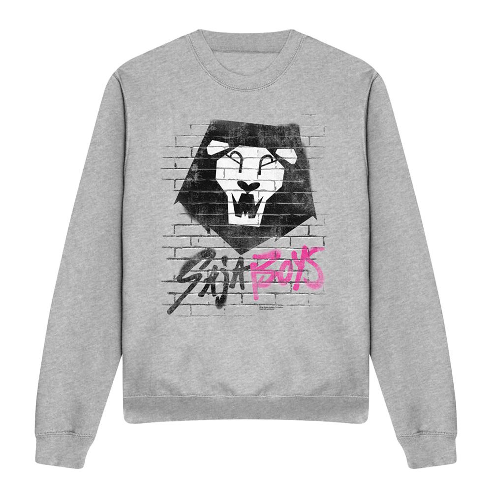 Heather Grey - Front - K-Pop Demon Hunters Unisex Adult Saja Boys Graffiti Sweatshirt