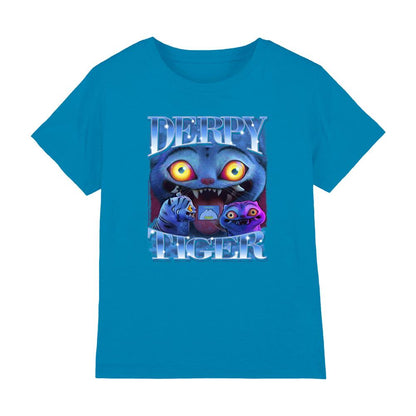 Sapphire - Front - K-Pop Demon Hunters Childrens-Kids Derpy Tiger T-Shirt