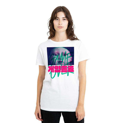 White - Lifestyle - Squid Game Womens-Ladies Young Hee Two Tone T-Shirt