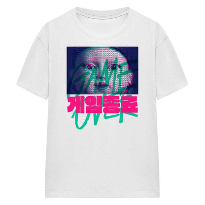 White - Front - Squid Game Womens-Ladies Young Hee Two Tone T-Shirt
