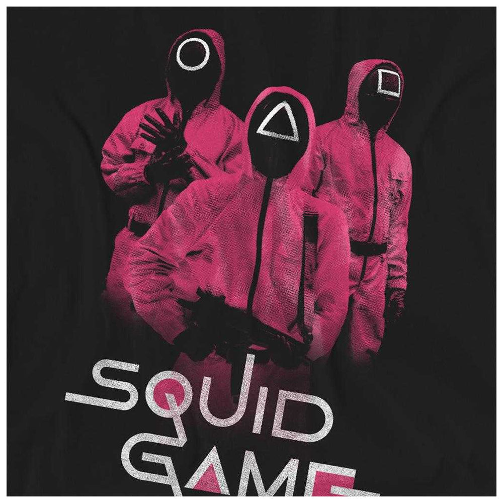 Black - Side - Squid Game Womens-Ladies At The Ready Guards T-Shirt
