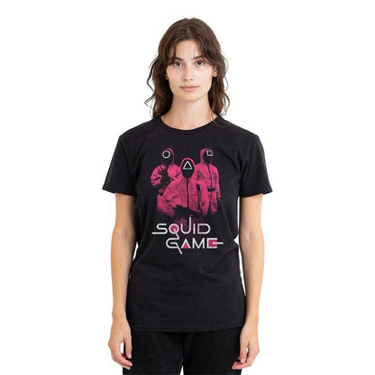 Black - Lifestyle - Squid Game Womens-Ladies At The Ready Guards T-Shirt