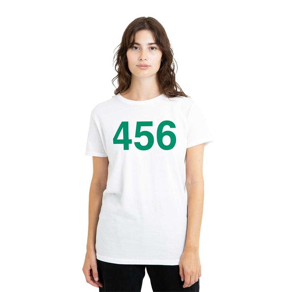 White - Lifestyle - Squid Game Womens-Ladies Player 456 T-Shirt