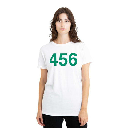White - Lifestyle - Squid Game Womens-Ladies Player 456 T-Shirt