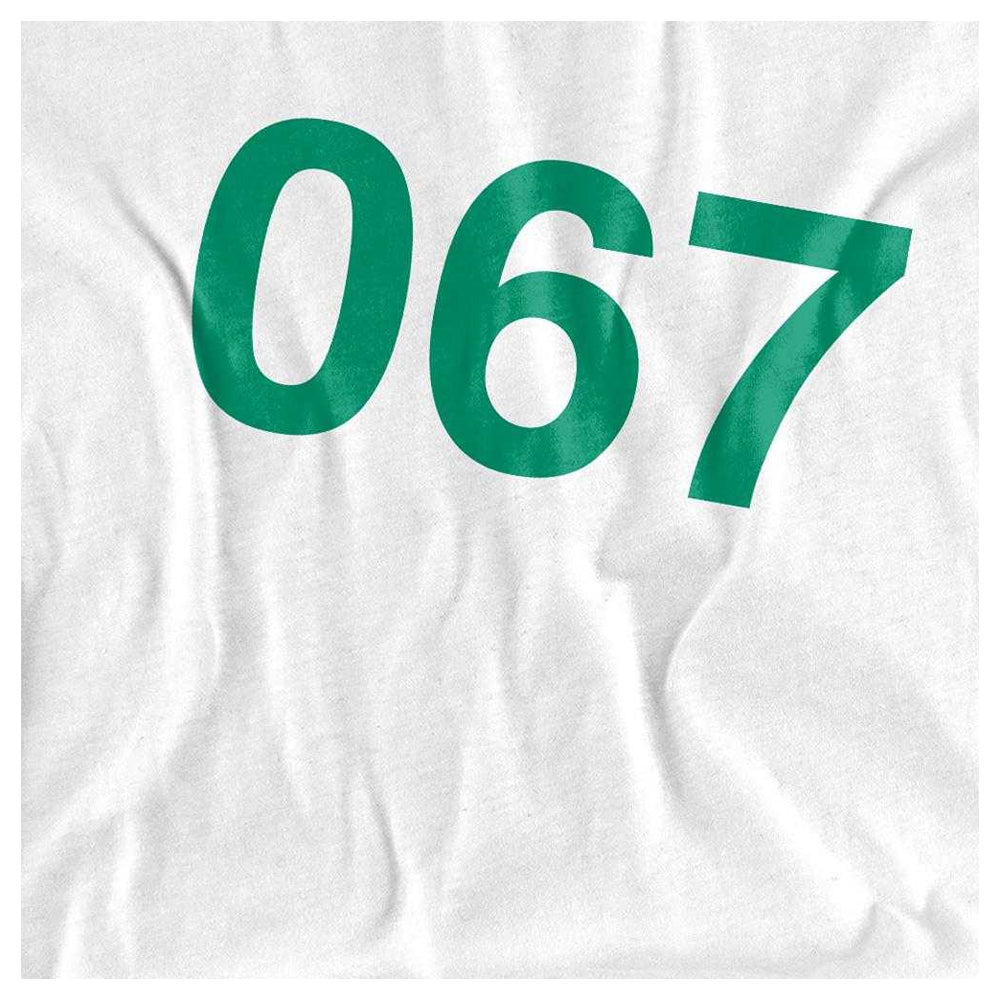 White - Side - Squid Game Womens-Ladies Player 067 T-Shirt