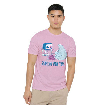 Pink - Lifestyle - Sesame Street Unisex Adult Me Have Plans Cookie Monster T-Shirt