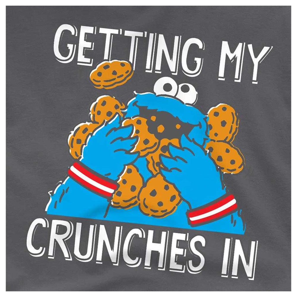 Charcoal - Side - Sesame Street Unisex Adult Cookie Monster T-Shirt