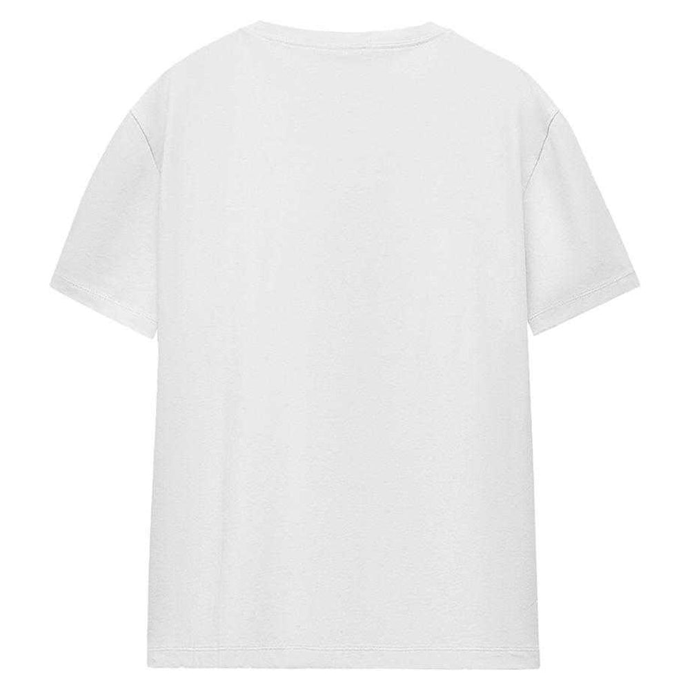 White - Back - Squid Game Womens-Ladies Run Club Silhouette T-Shirt