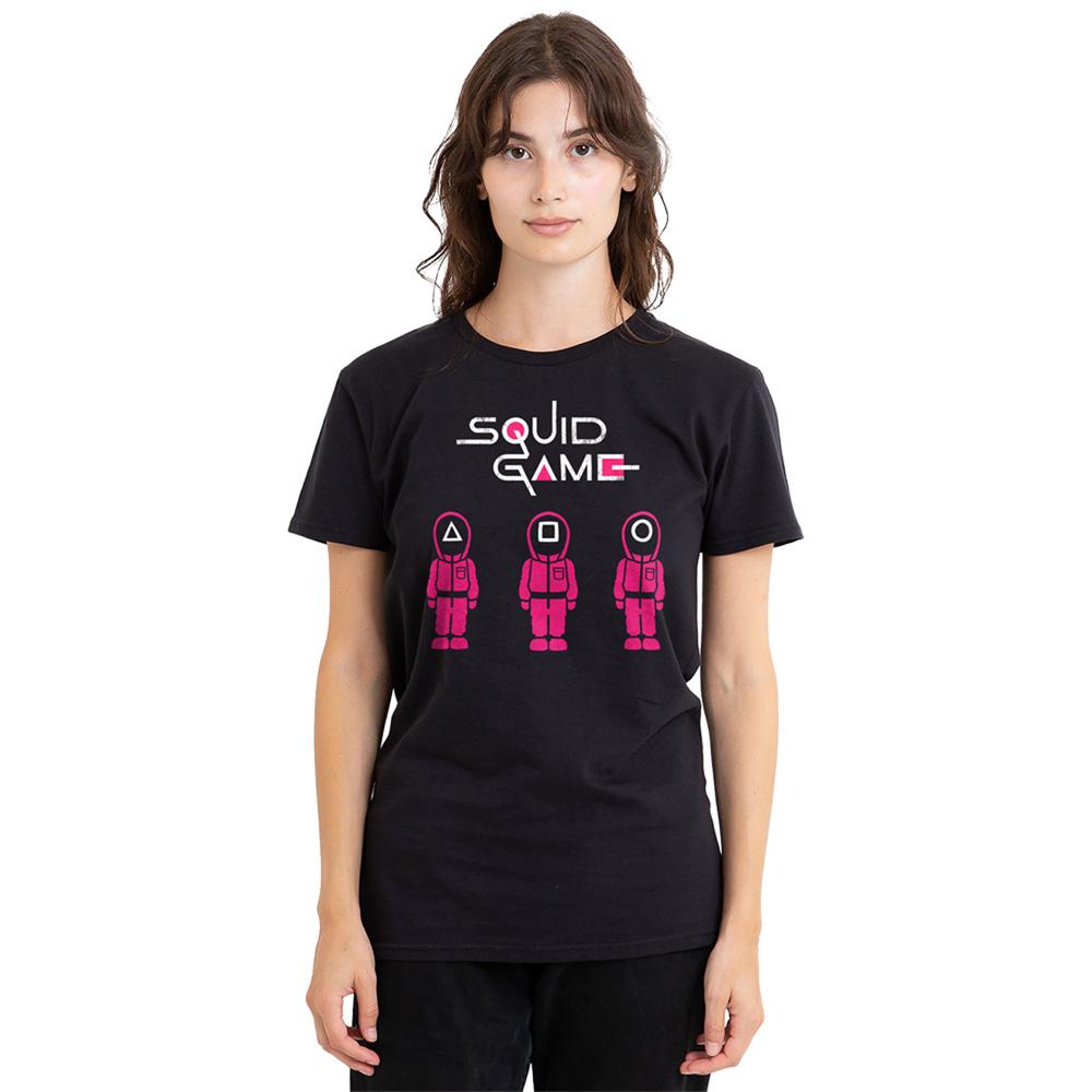 Black - Lifestyle - Squid Game Womens-Ladies Soldiers T-Shirt