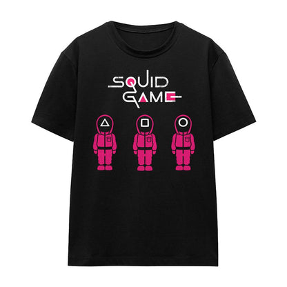 Black - Front - Squid Game Womens-Ladies Soldiers T-Shirt