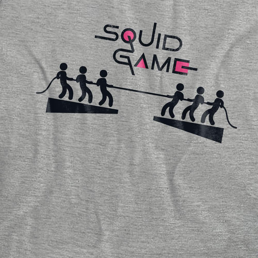 Athletic Heather - Side - Squid Game Womens-Ladies Tug Of War Heather T-Shirt