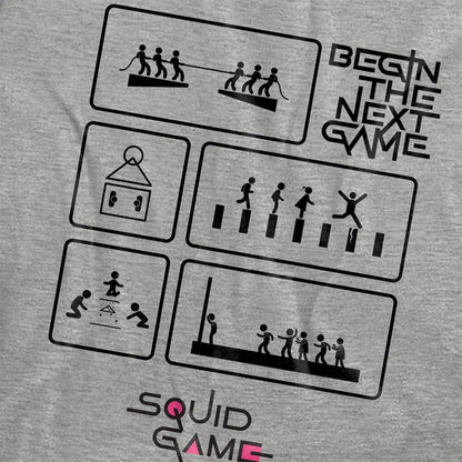 Athletic Heather - Side - Squid Game Womens-Ladies Next Game Heather T-Shirt
