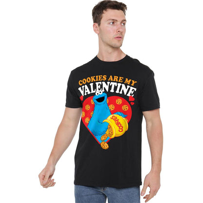 Black - Lifestyle - Sesame Street Unisex Adult Cookies Are My Valentine T-Shirt