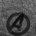 Black - Lifestyle - Marvel Avengers Mens Logo Beanie