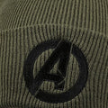 Grey - Side - Marvel Avengers Mens Logo Beanie