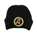 Black - Front - Marvel Avengers Mens Logo Beanie