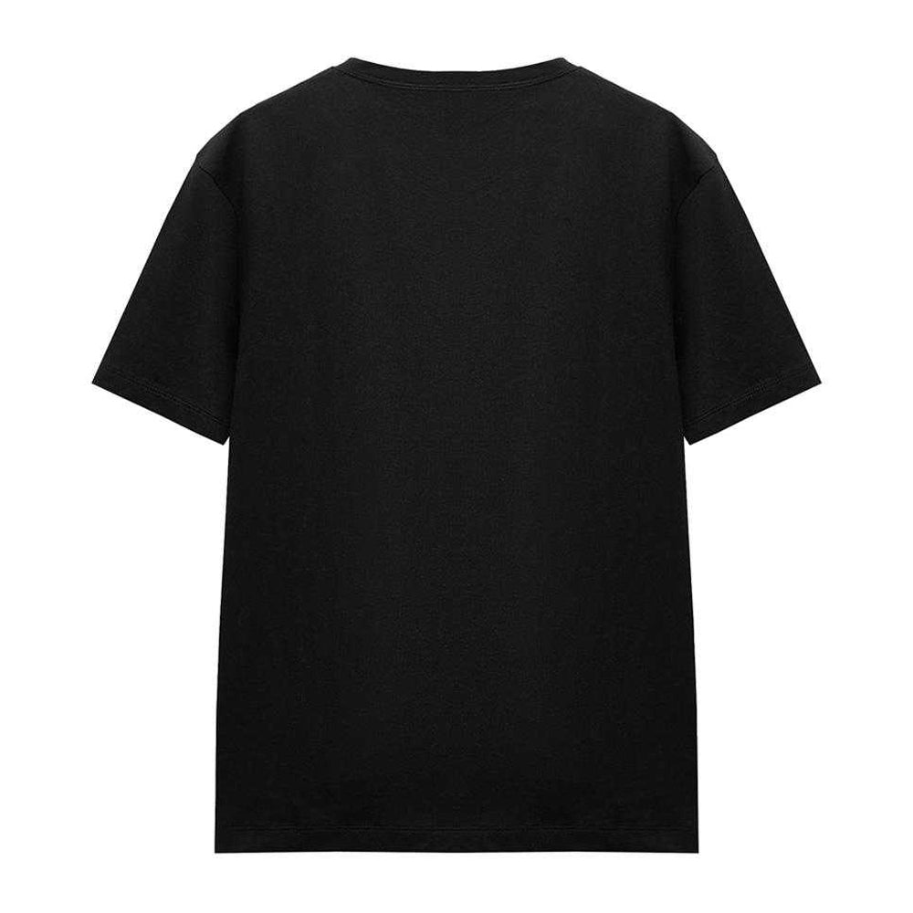 Black - Back - Stranger Things Womens-Ladies Group Poster T-Shirt