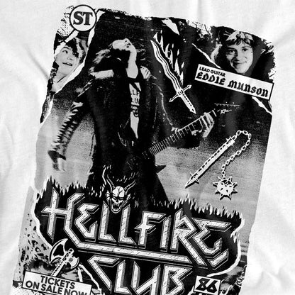 Athletic Heather - Lifestyle - Stranger Things Womens-Ladies Hellfire Club Poster T-Shirt