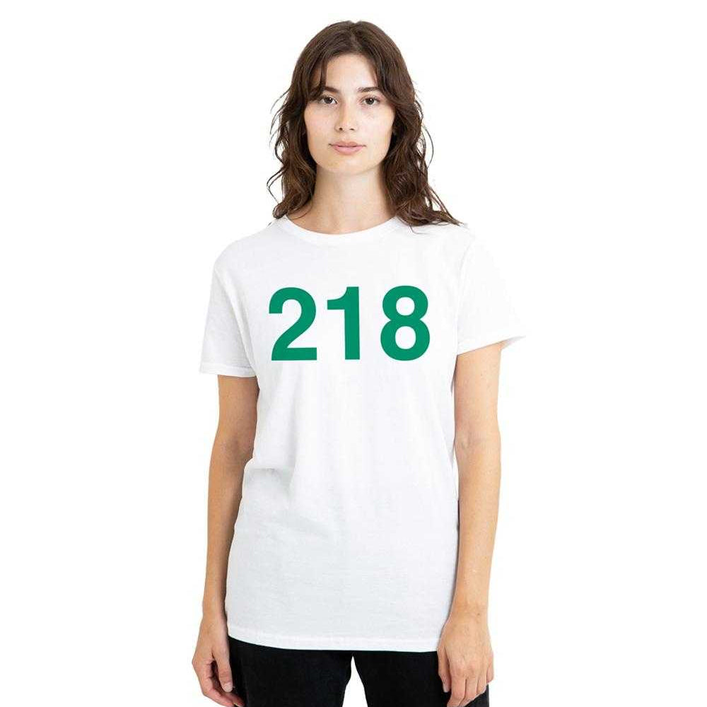 White - Lifestyle - Squid Game Womens-Ladies Player 218 T-Shirt
