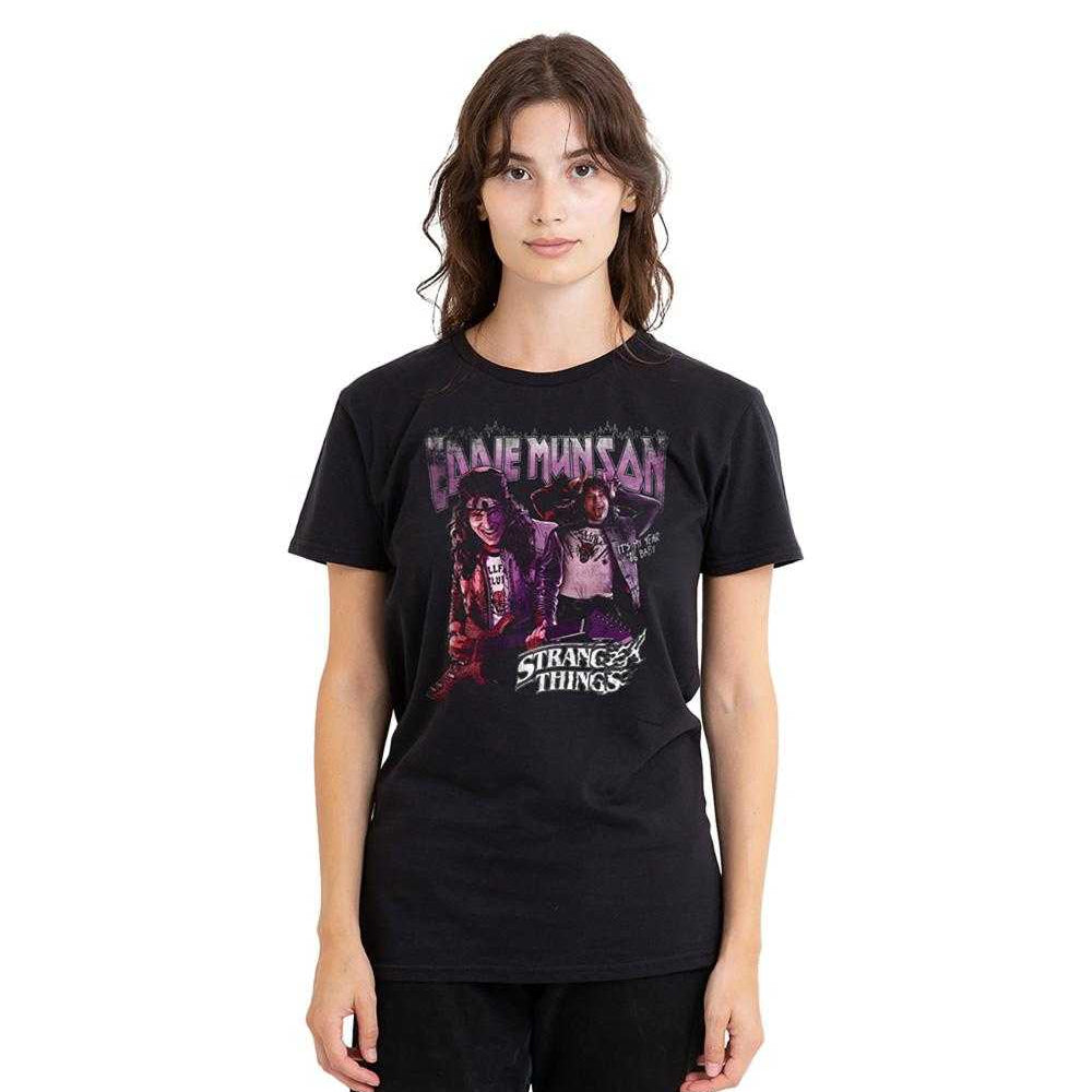 Black - Lifestyle - Stranger Things Womens-Ladies 86 Eddie Munson Homage T-Shirt