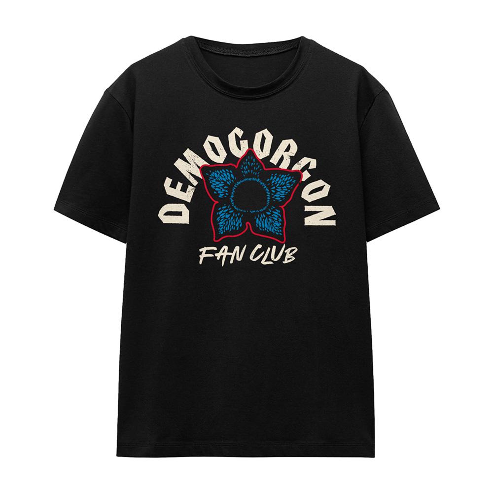 Athletic Heather - Front - Stranger Things Womens-Ladies Fan Club Demogorgon T-Shirt